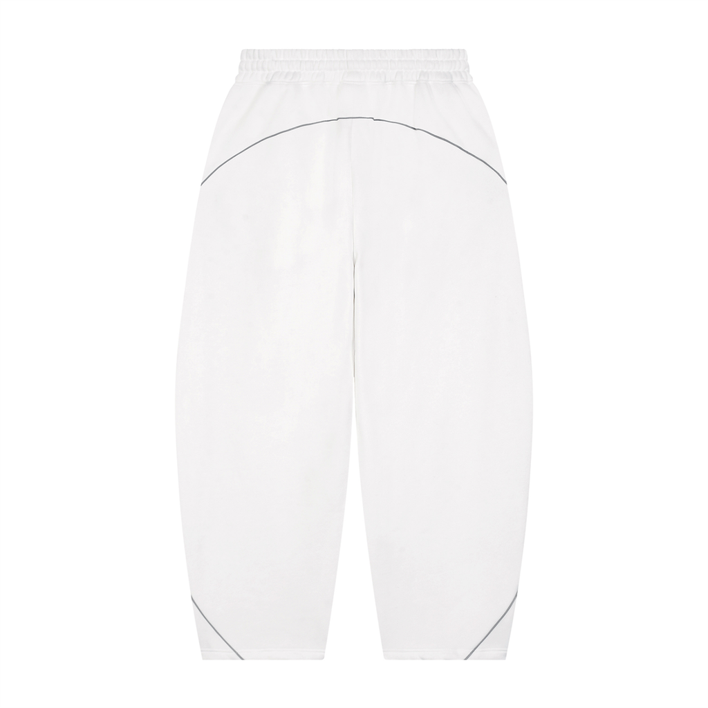 345 GSM Piping Fleece Barrel Leg Sweatpants(U)