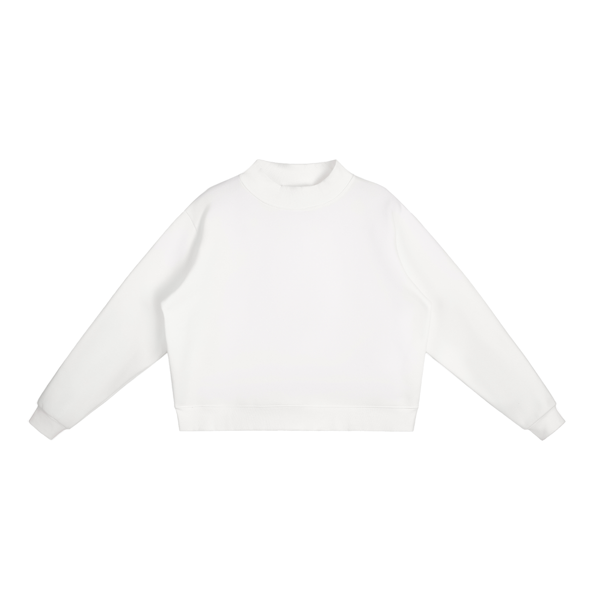 350 GSM Essential Fleece Mock-Neck Crew Sweatshirt (W)
