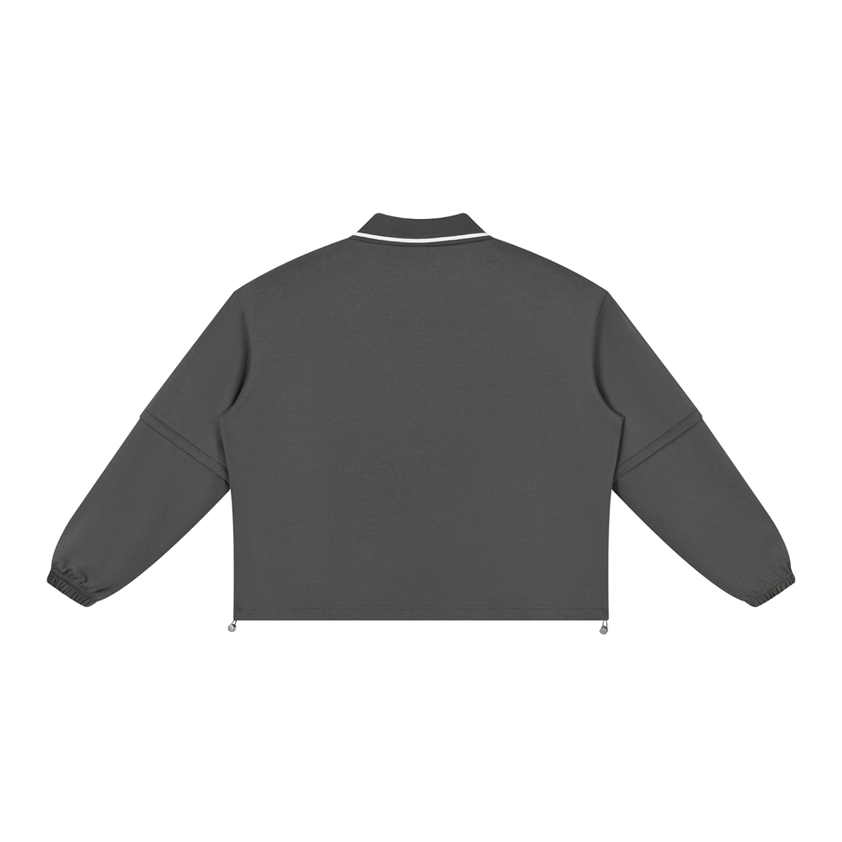 380 GSM Boxy Collared Detachable Sweatshirt (U)