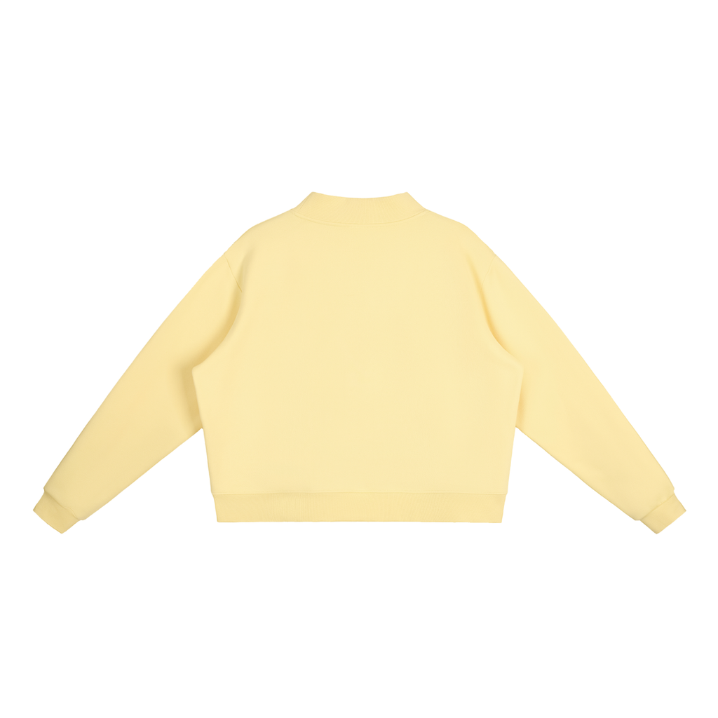 350 GSM Essential Fleece Mock-Neck Crew Sweatshirt (W)