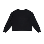 Paneled Raw Edge Boxy Sweatshirt