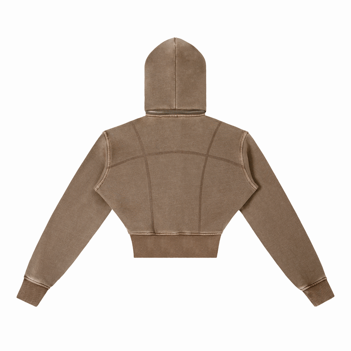 Women's Vintage Wash Cropped Fleece Hoodie