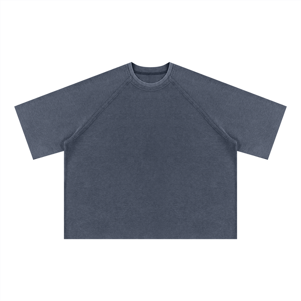 340 GSM Mineral Wash Boxy Waffle T-Shirt (U)