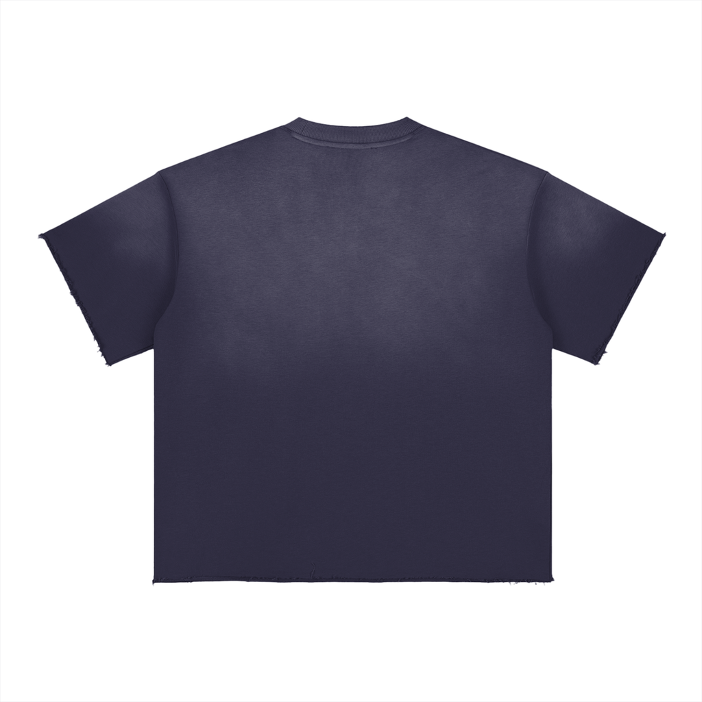 Sun Faded Raw Edge T-Shirt
