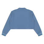 410 GSM Crop Collared Sweatshirt (W)