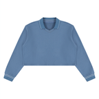 410 GSM Crop Collared Sweatshirt (W)