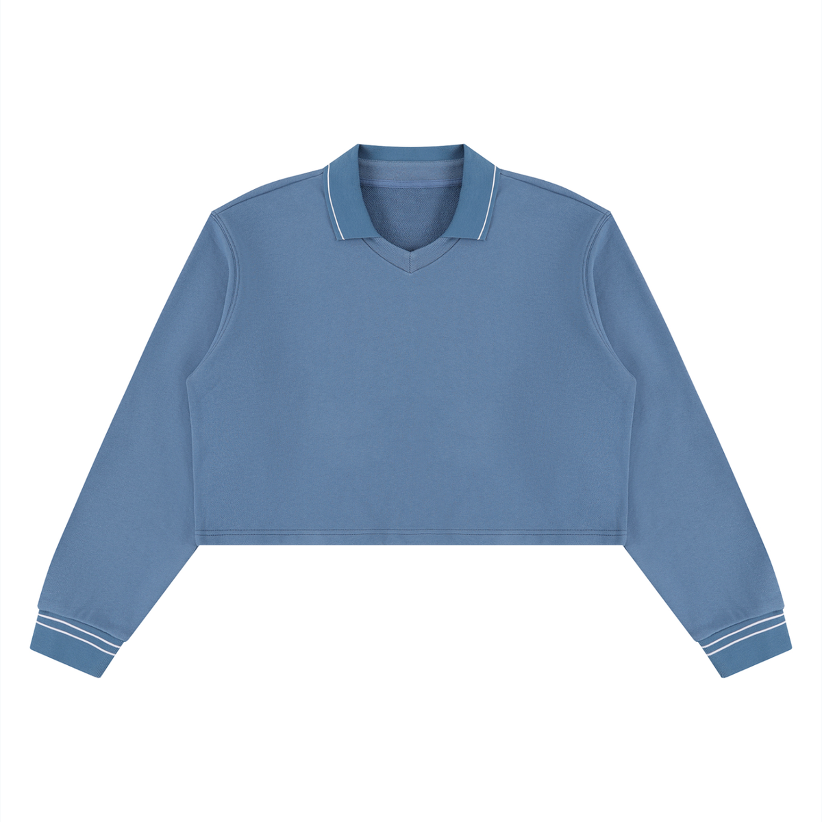 410 GSM Crop Collared Sweatshirt (W)