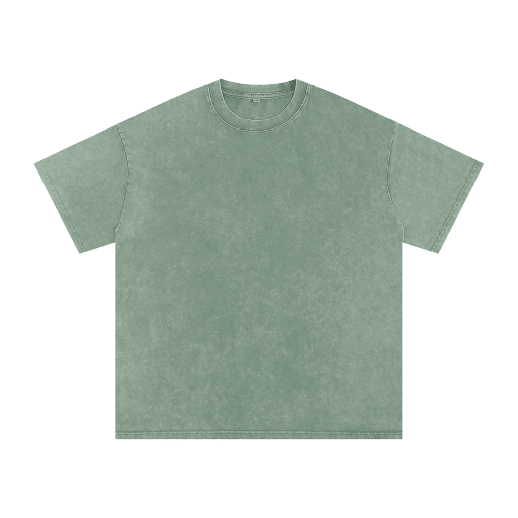 Snow Wash Oversized Cotton T-Shirt
