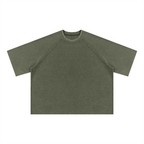 340 GSM Mineral Wash Boxy Waffle T-Shirt (U)