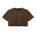 200 GSM Crop Bubble Hem T-Shirt