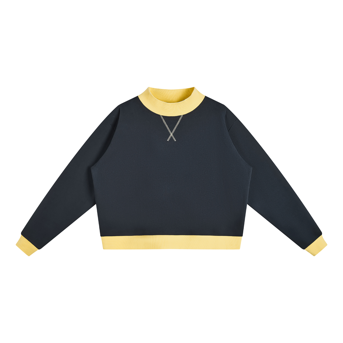 350 GSM Mock Neck Crewneck Sweatshirt (W)