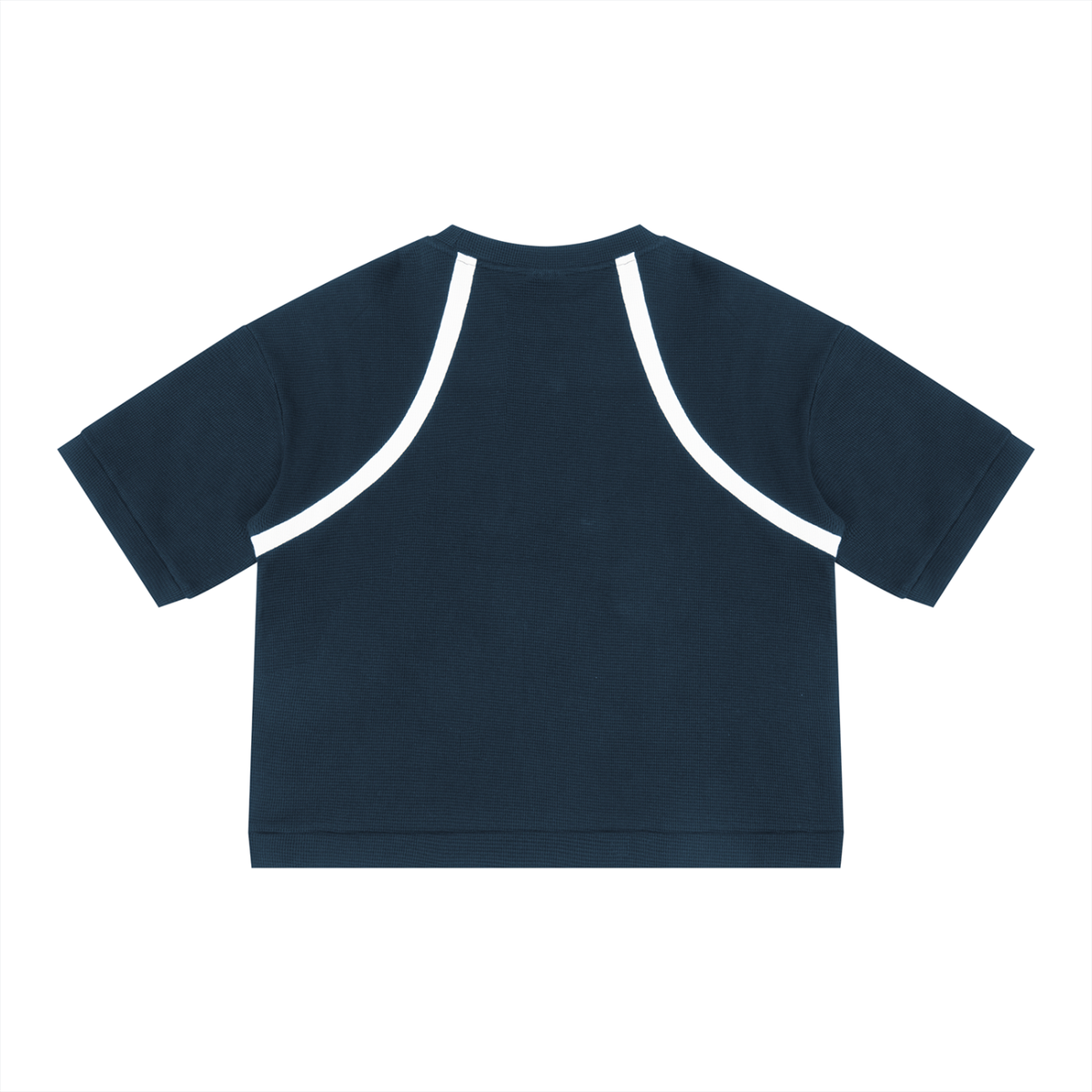 Color Block Waffle Boxy T-Shirt