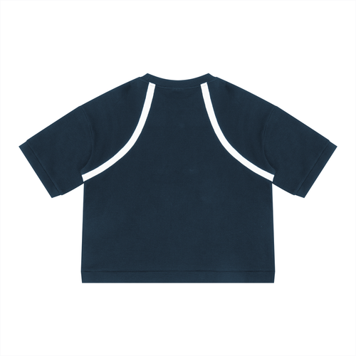 Color Block Waffle Boxy T-Shirt