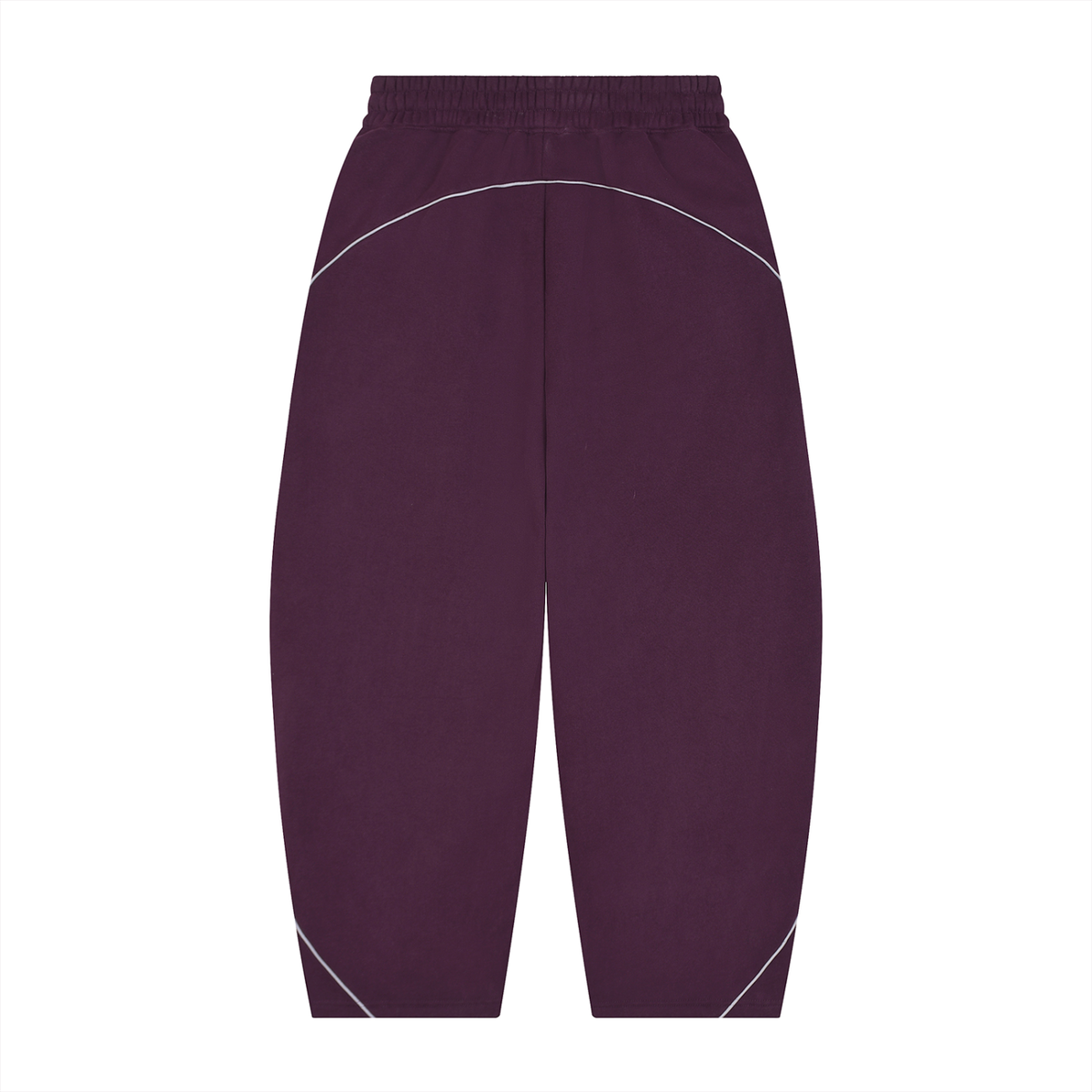 345 GSM Piping Fleece Barrel Leg Sweatpants(U)