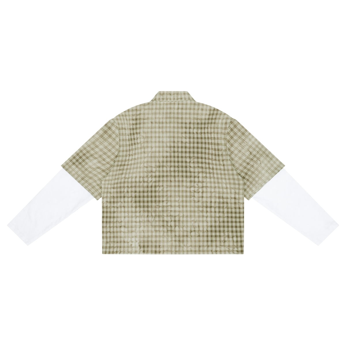 110 GSM Vintage Wash Plaid Short Sleeve Shirt  (U)