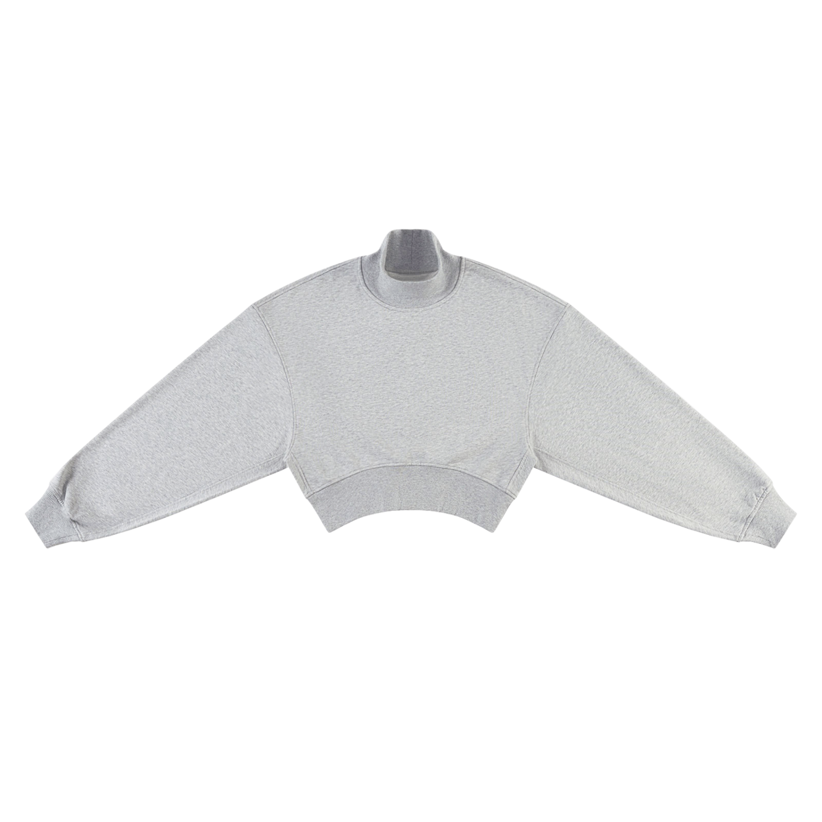 280 GSM Crop Mock Neck Sweatshirt (W)