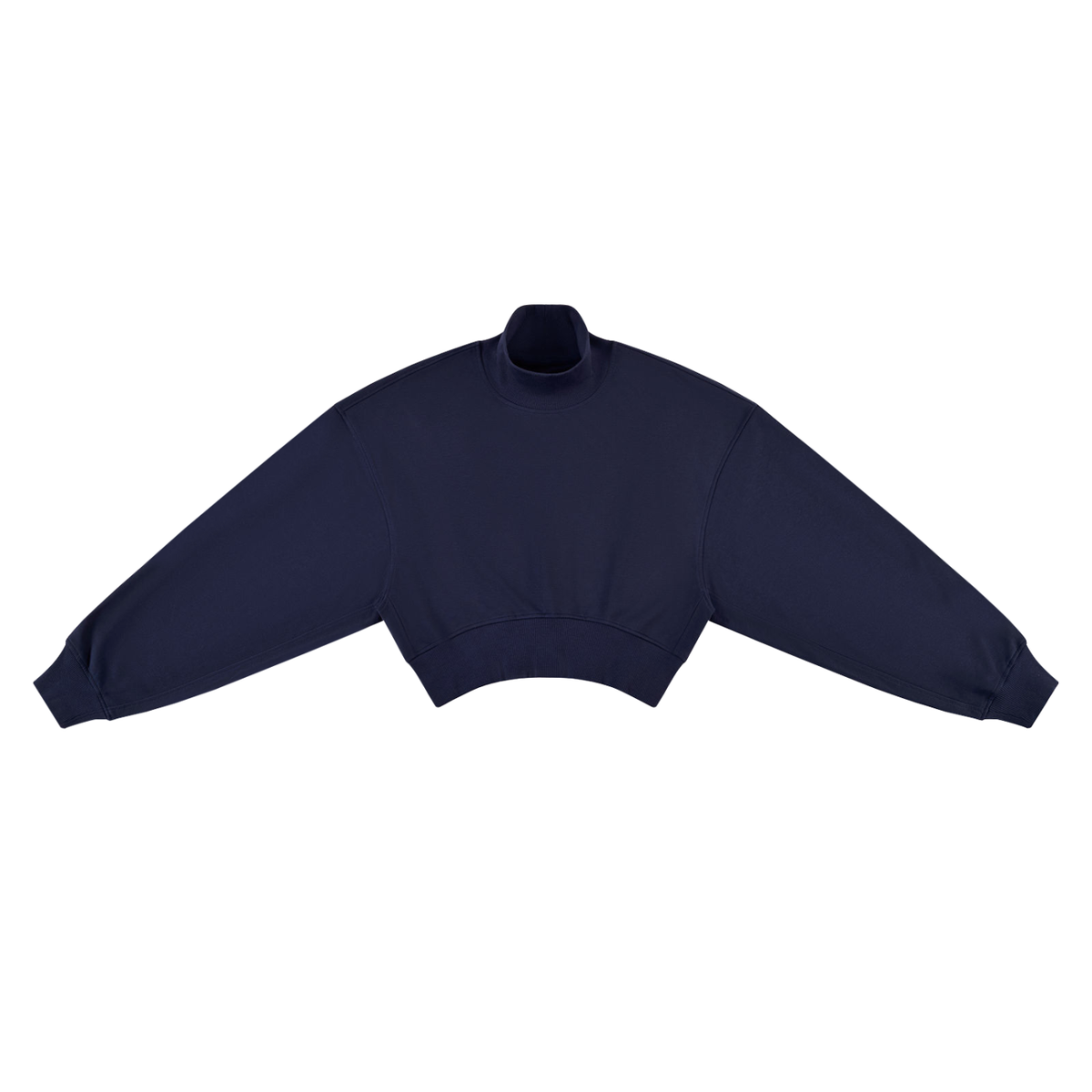 280 GSM Crop Mock Neck Sweatshirt (W)