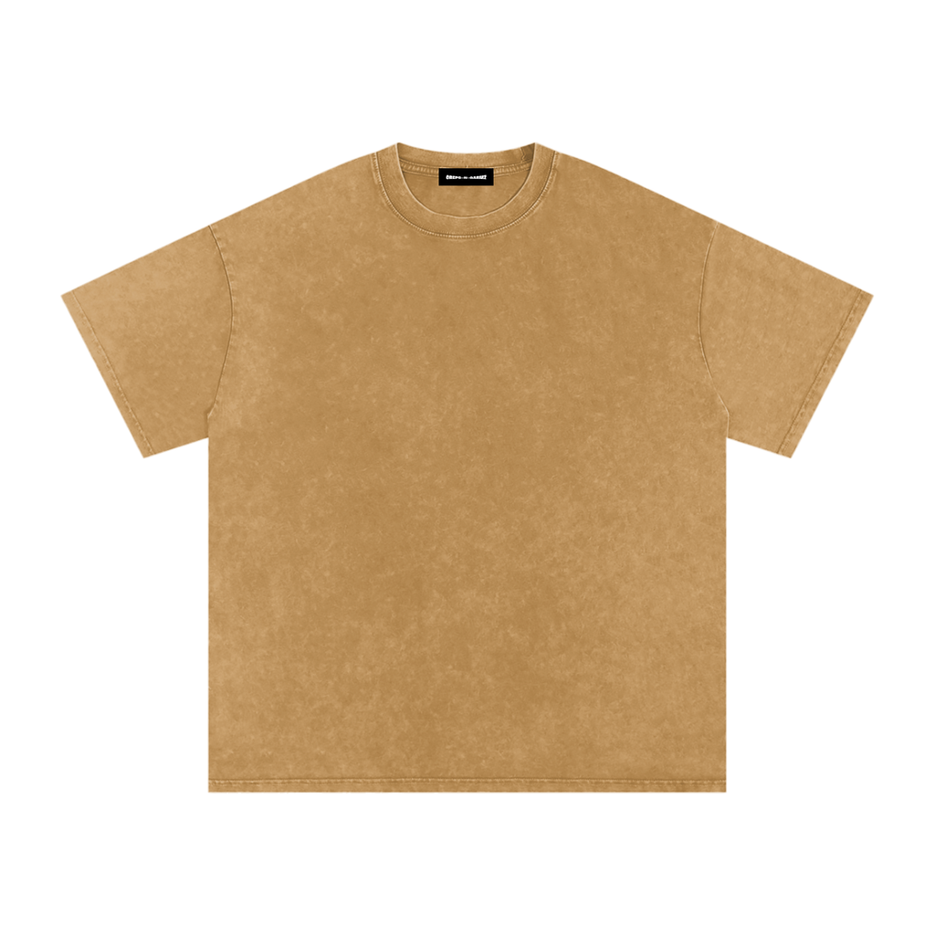 Snow Wash Oversized Cotton T-Shirt