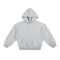 Contrast-Stitched Boxy Fleece Hoodie