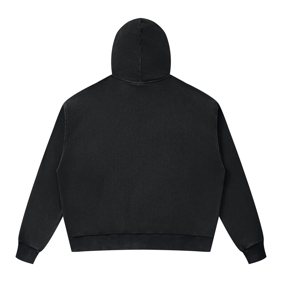 350 GSM Mineral Wash Boxy Full Zip Hoodie (U)