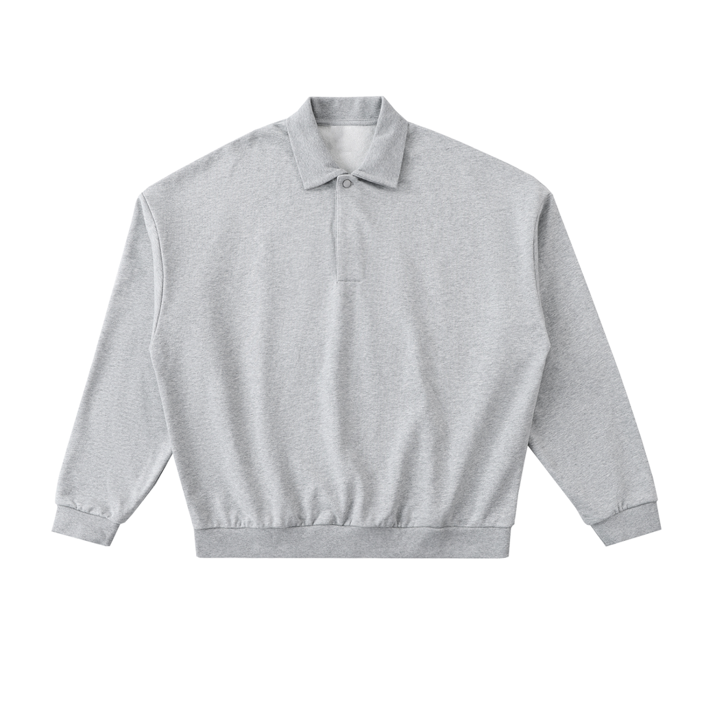 Heavyweight Fleece Polo Sweatshirt