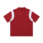 Men's Contrast Panel Cotton Polo Shirt
