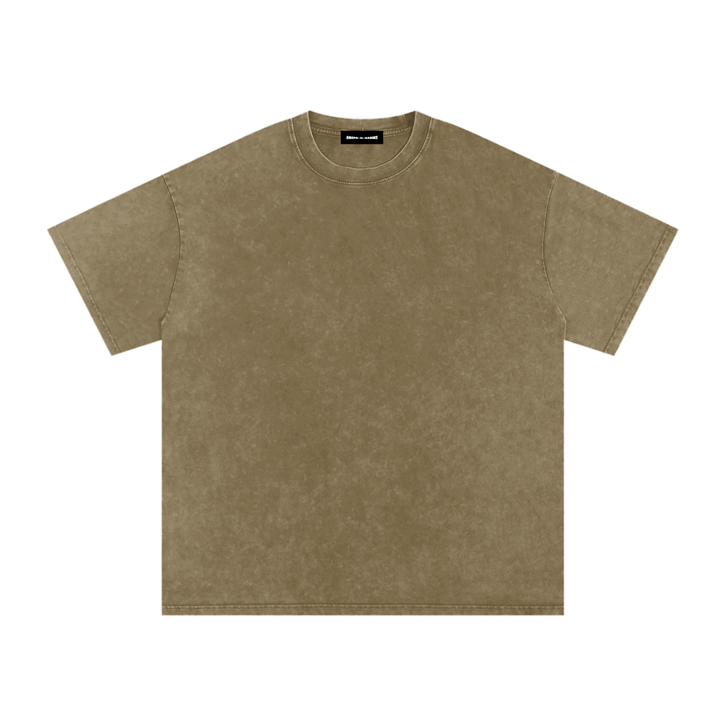 Snow Wash Oversized Cotton T-Shirt