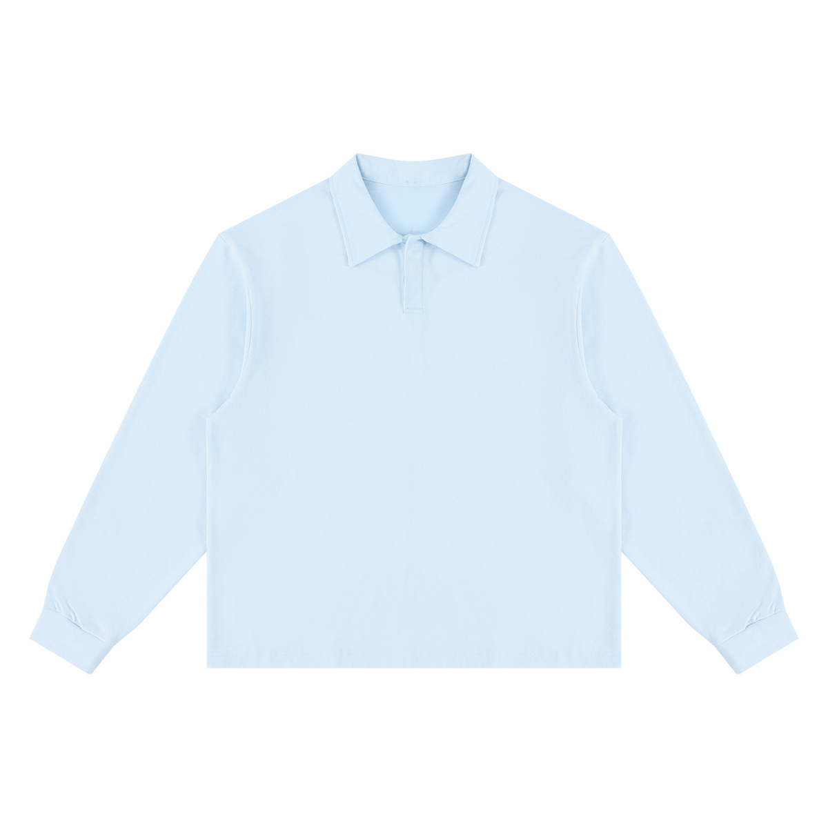 320 GSM Loose Long Sleeve Polo Shirt (U)