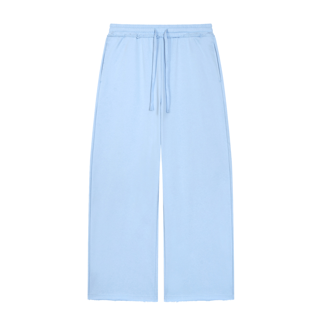 350 GSM Wide Leg Raw Edge Sweatpants (W)