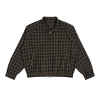 130 GSM Plaid Full-Zip Track Jacket (U)