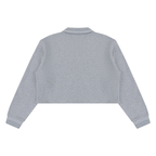 410 GSM Crop Collared Sweatshirt (W)