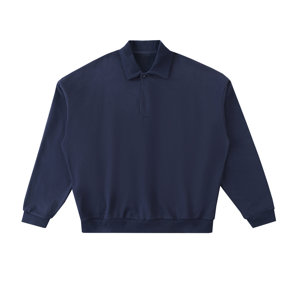 Heavyweight Fleece Polo Sweatshirt