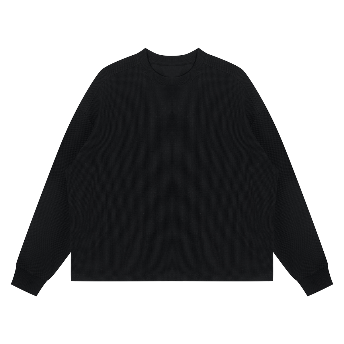 300 GSM Waffle Boxy Long Sleeve T-Shirt