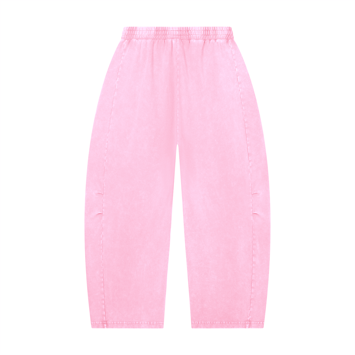 Mineral Wash Barrel-Leg Pants