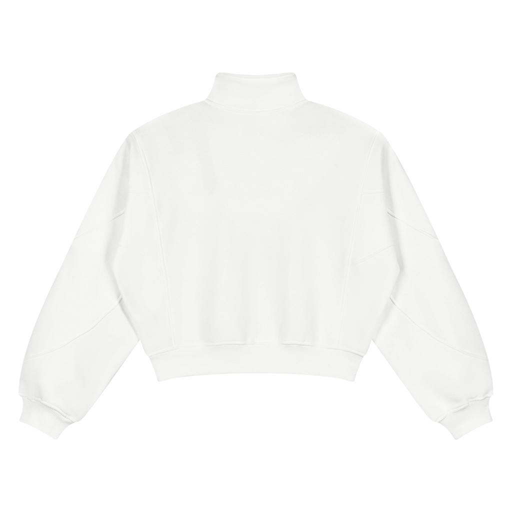 350 GSM Loose Fleece Quarter-Zip Sweatshirt (W)