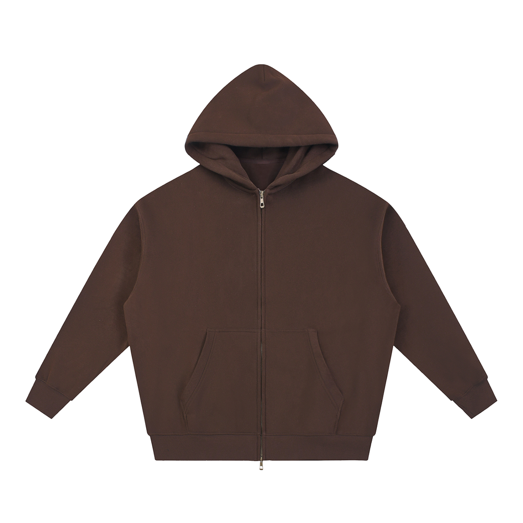 345 GSM Oversized Zipper Hoodie