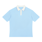 Color Block Quarter-Zip Polo Shirt