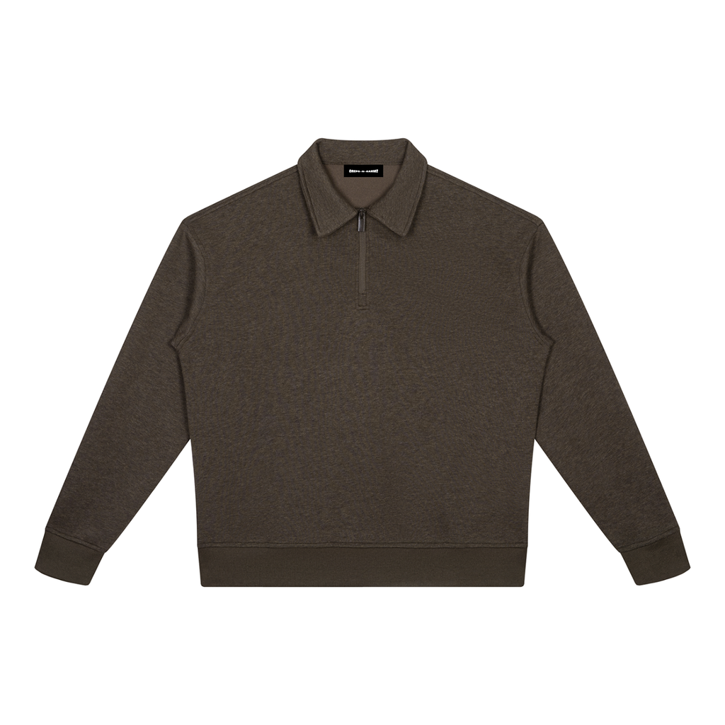 350 GSM Boxy Quarter-Zip Sweatshirt (U)