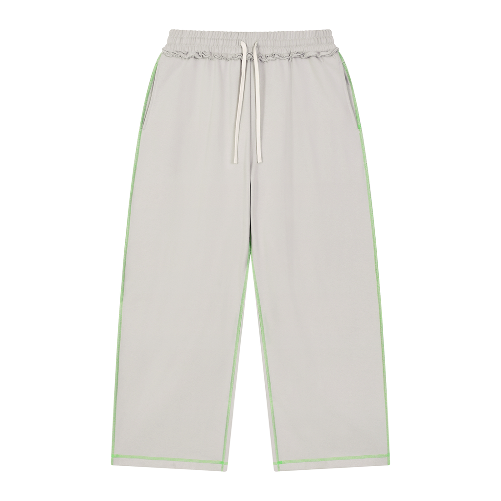 Raw Edge Topstitch Sweatpants