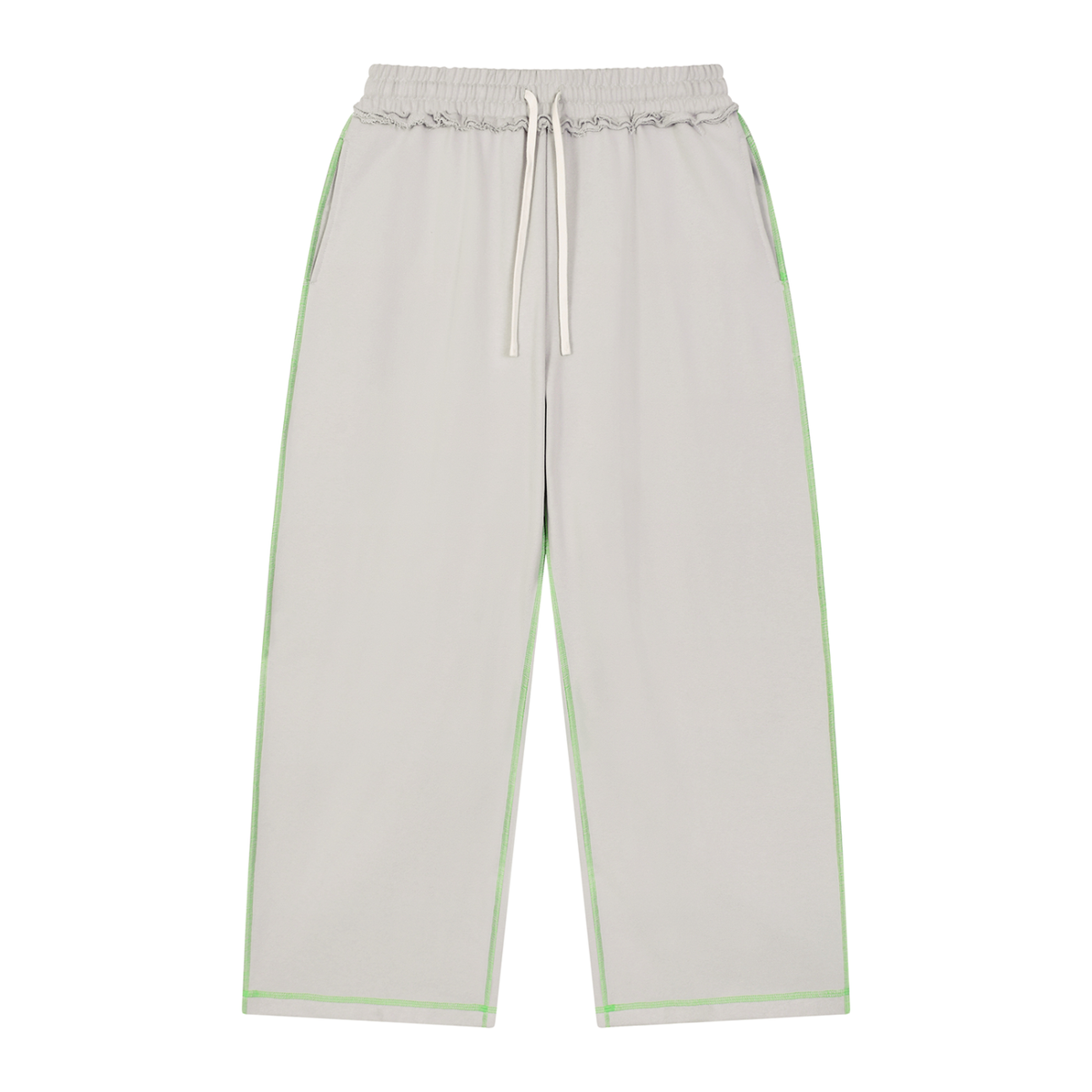 Raw Edge Topstitch Sweatpants