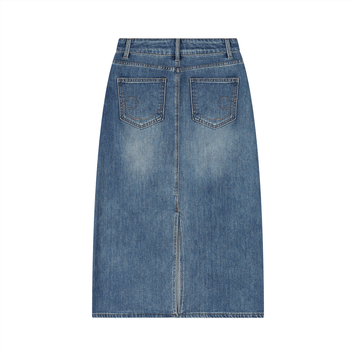 Women's Vintage Wash Denim Skirt