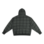 400 GSM Plaid Color Block Hoodie (U)