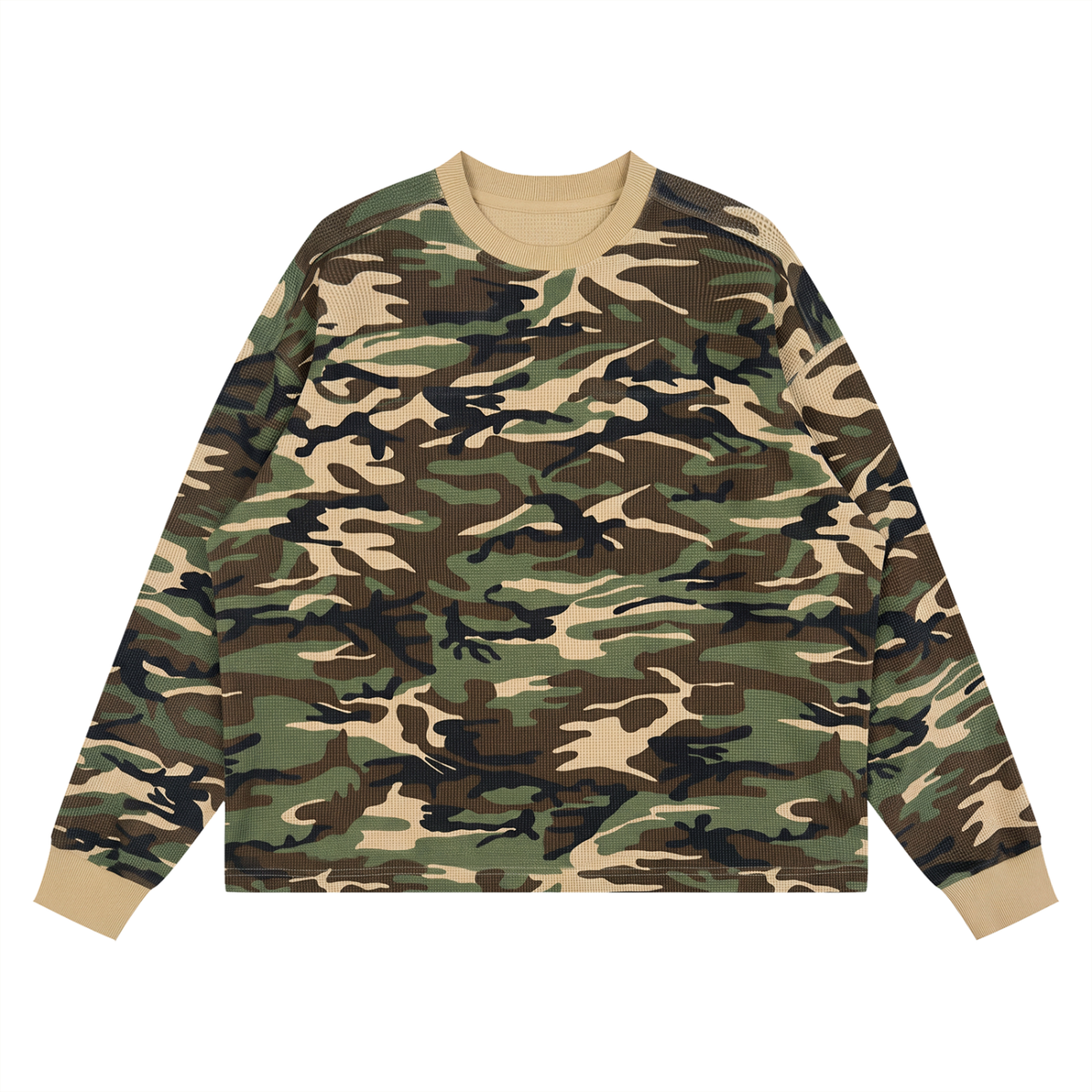 300 GSM Military Boxy Long Sleeve T-Shirt