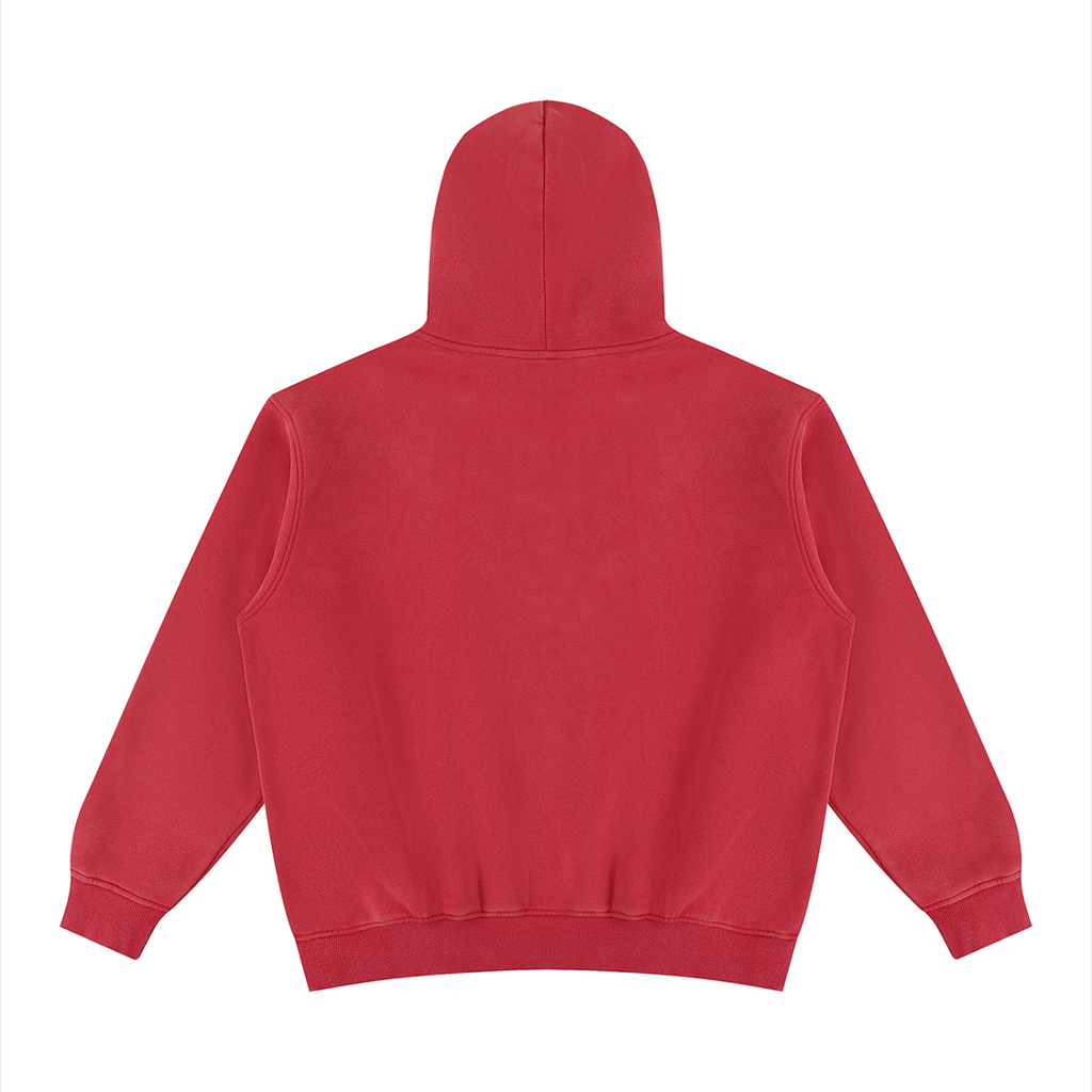 355 GSM Vintage Wash Fleece Hoodie (U)