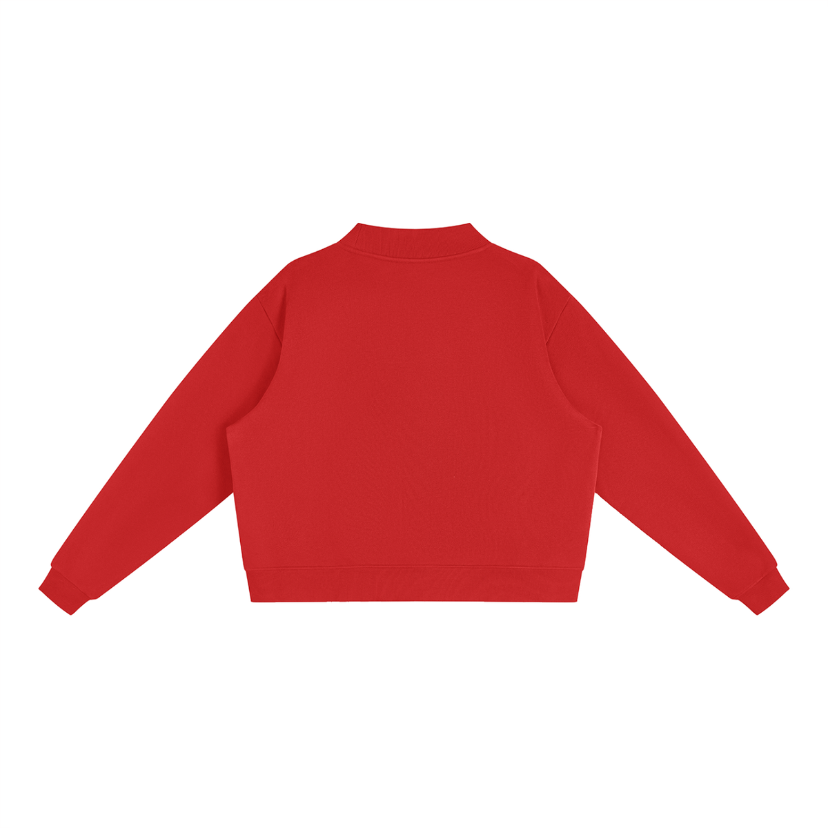 350 GSM Essential Fleece Mock-Neck Crew Sweatshirt (W)