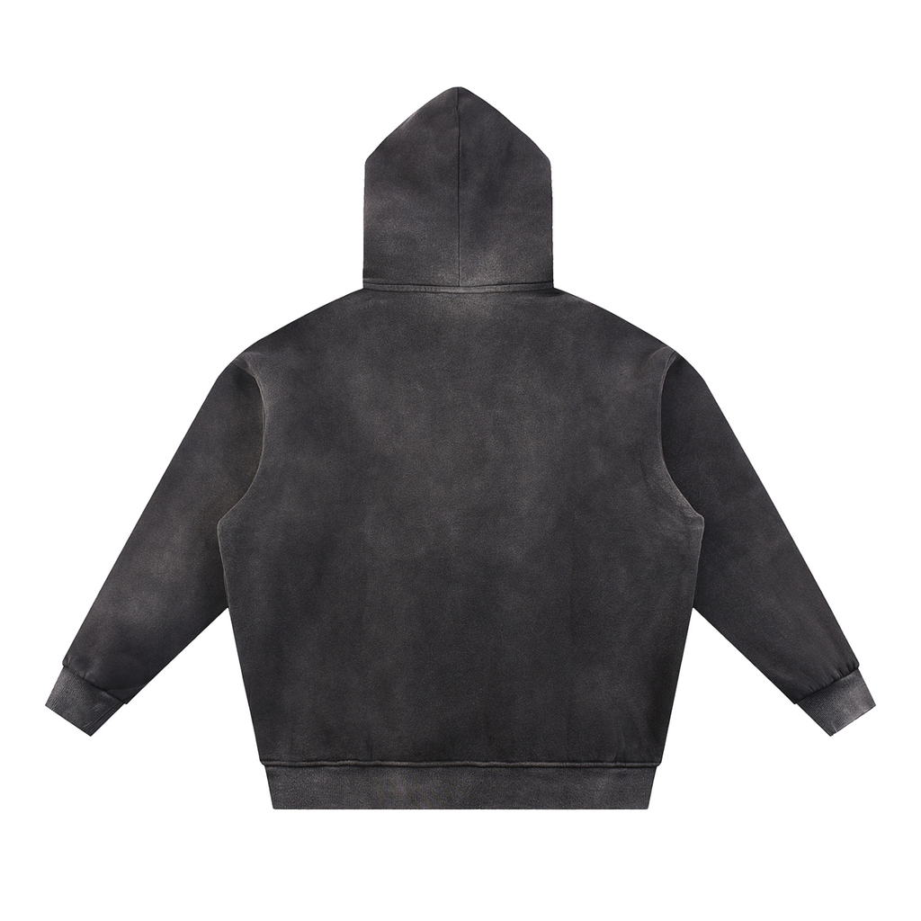 Men's Sun Faded Contrast Tape Fleece Hoodie