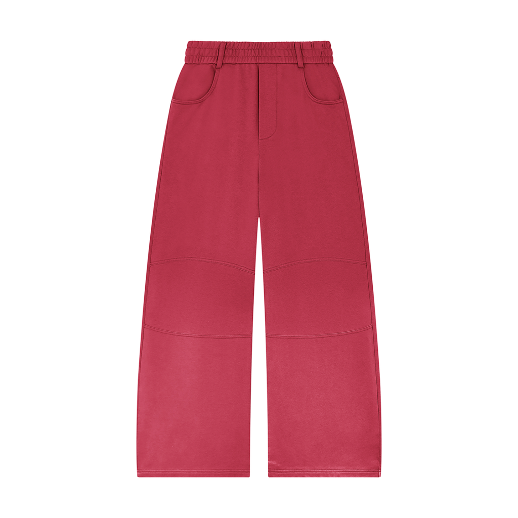 Sun Faded Paneled Barrel-Leg Sweatpants