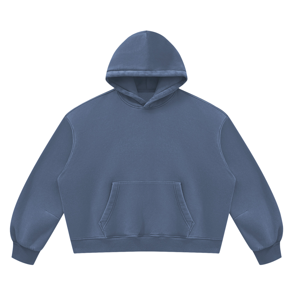 390 NGSM Vintage Wash Boxy Fleece Hoodie (U)