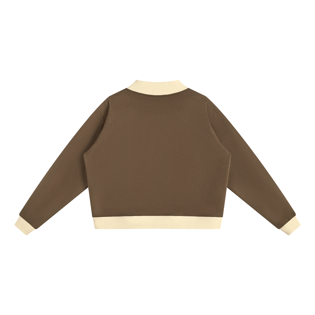 350 GSM Mock Neck Crewneck Sweatshirt (W)