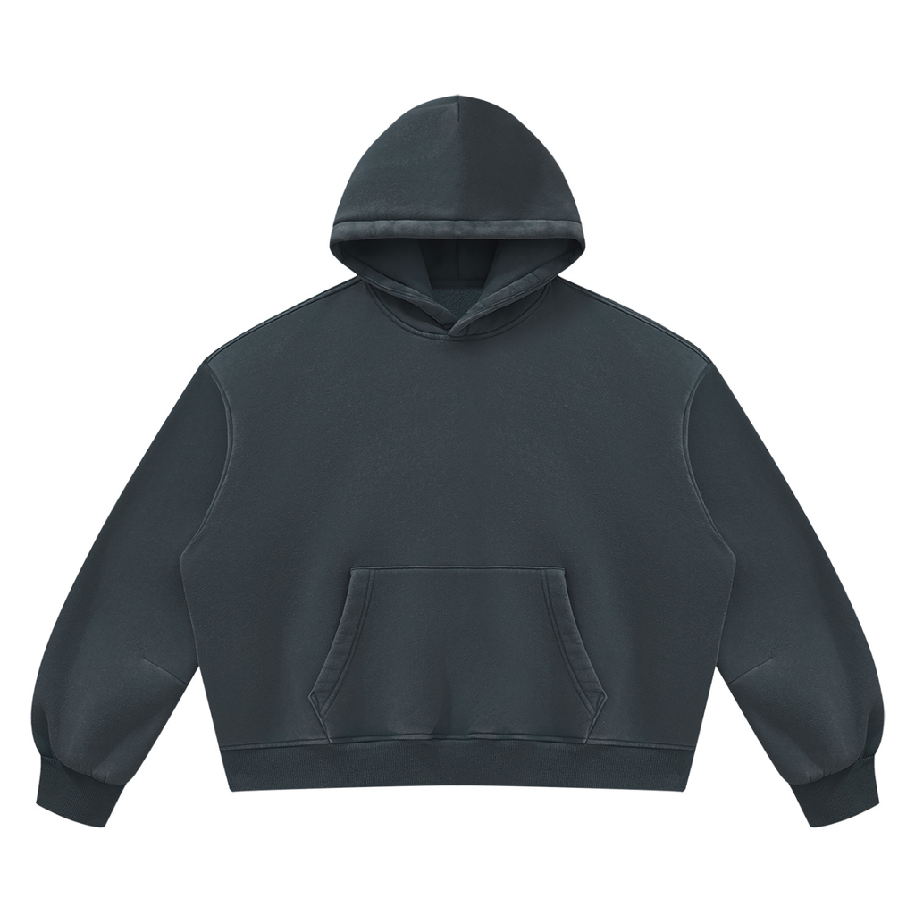 390 NGSM Vintage Wash Boxy Fleece Hoodie (U)